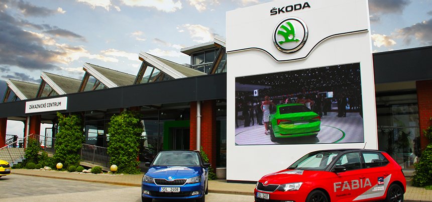TriCo - LED Communication Wall Škoda Auto - LED obrazovka LCW - led obrazovky